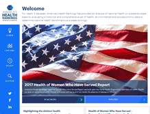 Tablet Screenshot of americashealthrankings.org
